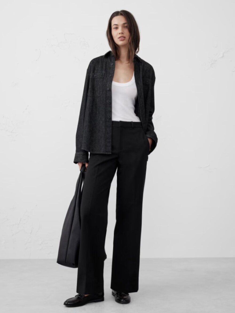 Size 16 Banana Republic Factory Sloan Straight Ankle Pant - Black